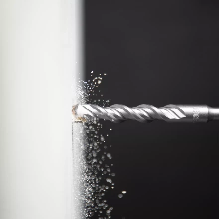 Бур по бетону Denzel, 12 x 160 мм, двойная спираль, три пылеотводящие кромки, 705023 купить в Когалыме