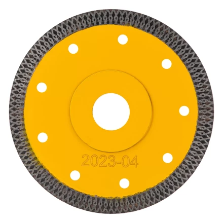 Диск алмазный отрезной Denzel 125 х 22,2мм, сплошной, супертонкий, горячий пресс, сухой/мокрый рез 73058 купить в Когалыме