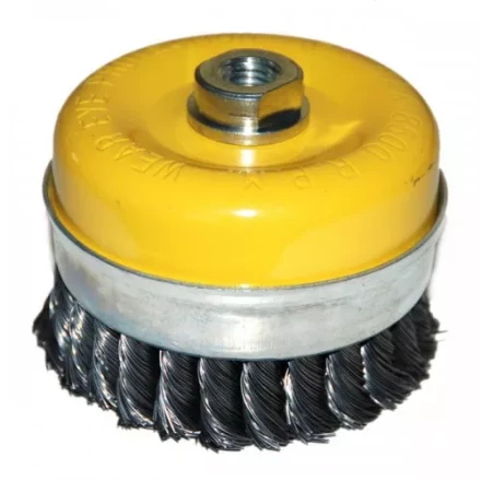 Щетка для УШМ М14/100 мм чашечная сталь витая Энкор 51547 купить в Когалыме