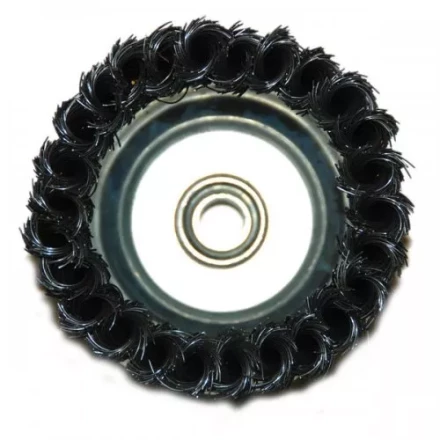 Щетка для УШМ М14/100 мм чашечная сталь витая Энкор 51547 купить в Когалыме