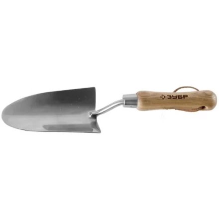 Совок ЗУБР "ЭКСПЕРТ" посадочный широкий из нержавеющей стали, деревянная ручка из ясеня, 150х85х335мм 4-39463_z01 купить в Когалыме