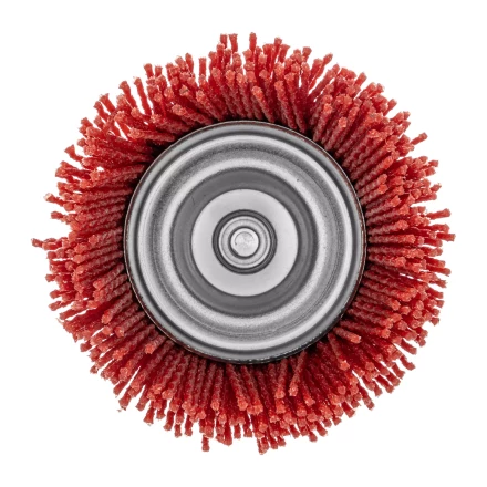 Щетка для дрели, 75 мм, Чашка, со шпилькой, нейлоновая щетина Denzel 74436 купить в Когалыме