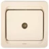Розетка СВЕТОЗАР "ГАММА" телевизионная одинарная, цвет бежевый SV-54115-B купить в Когалыме