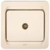 Розетка СВЕТОЗАР "ГАММА" телевизионная одинарная, цвет бежевый SV-54115-B купить в Когалыме