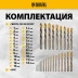 Набор сверл по металлу Denzel 723010, 1-13 мм, Р6М5К8-TiN, Golden Tip, 25 шт купить в Когалыме