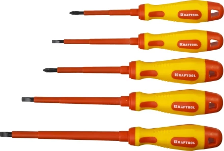 Набор отверток "Х-Drive ELECTRO", Cr-Mo-V сталь, SL: 2.5, 4, 5.5, 6.5, PH: № 1, № 2, 6 предм, KRAFTOOL 250088-H6 купить в Когалыме