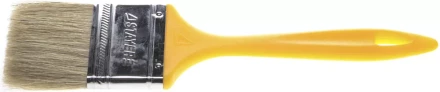 Кисть плоская STAYER "UNIVERSAL-MASTER", светлая натуральная щетина, пластмассовая ручка, 63мм 0107-63_z01 купить в Когалыме