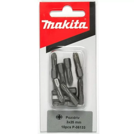 Биты Makita PZ3 25мм 10шт (P-06133) купить в Когалыме
