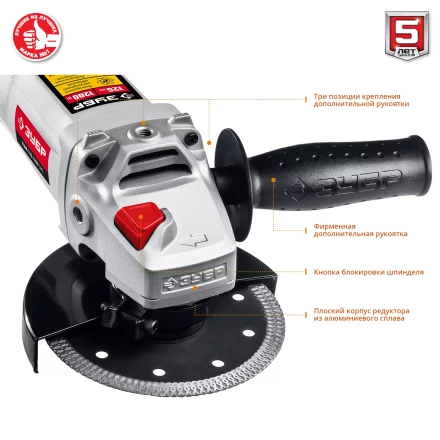 Машина углошлифовальная регулировка оборотов УШМ-125-1200 ЭМ3 серия МАСТЕР купить в Когалыме