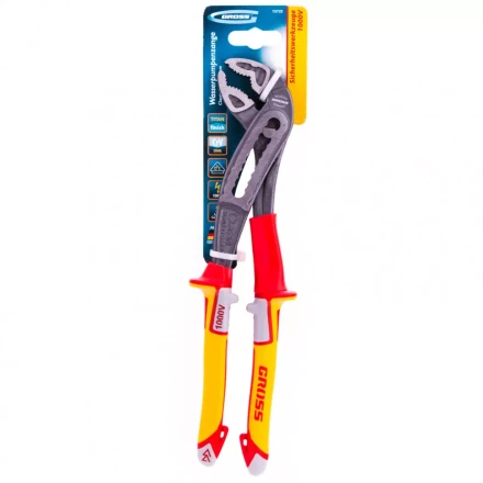 Клещи переставные диэлектрические рукоятки до 1000 В 240 мм Gross 15725 купить в Когалыме