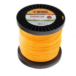 Леска для триммера круглая 2,4 мм 160 м на Din катушке Россия Denzel 96134