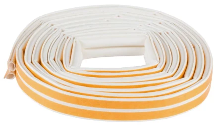Уплотнитель ЗУБР силиконовый самоклеящийся, профиль "O", белый, 6м 40925-006 купить в Когалыме