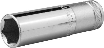 Торцовая головка KRAFTOOL &quot;INDUSTRIE QUALITAT&quot;, удлиненная, Cr-V, FLANK, хромосатинированная, 1/2&quot;, 16 мм 27807-16_z01 купить в Когалыме