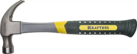 Молоток-гвоздодер 450 г с фиберглассовой рукояткой, KRAFTOOL 20280-450 20280-450 купить в Когалыме