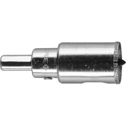 Коронка ЗУБР алмазная в сборе по кафелю, керамике с центрирующим сверлом и имбусовым ключом, зерно 60, 25мм 29850-25 купить в Когалыме