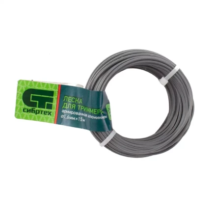 Леска для триммера звезда, армированная алюминием, 1.6 мм х 15 м, Россия Сибртех 961955 купить в Когалыме