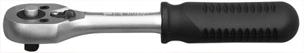 Ключ-трещотка 1/4&quot; с переключателем CrV хромированный MATRIX MASTER 14010 купить в Когалыме