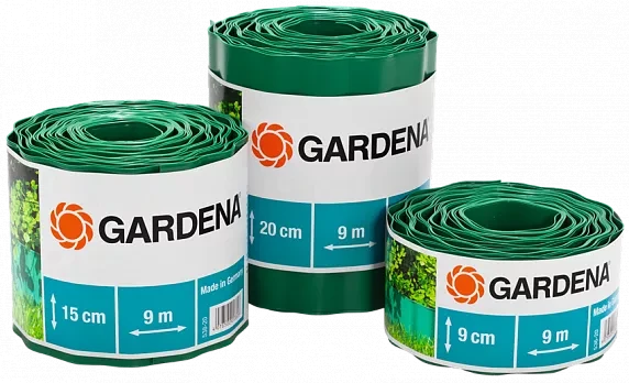 Бордюр зеленый 15 см, длина 9 м  GARDENA купить в Когалыме