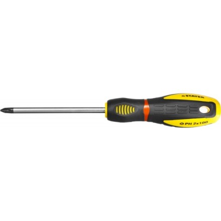 Отвертка STAYER &quot;PROFI&quot; &quot;PROTech&quot;, двухкомп рукоятка, намагниченная, Cr-Mo, PH2x100мм 25132-2-10_z02 купить в Когалыме