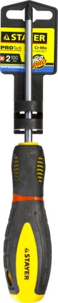Отвертка STAYER &quot;PROFI&quot; &quot;PROTech&quot;, двухкомп рукоятка, намагниченная, Cr-Mo, PH2x100мм 25132-2-10_z02 купить в Когалыме