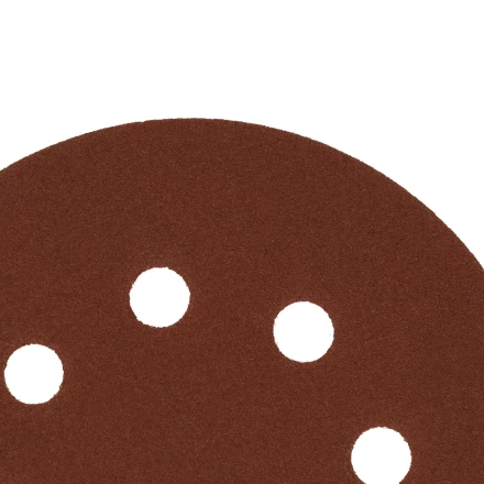 Круг абразивный на ворсовой подложке под "липучку", перфорированный, P 150, 125 мм, 5 шт Сибртех 738077 купить в Когалыме