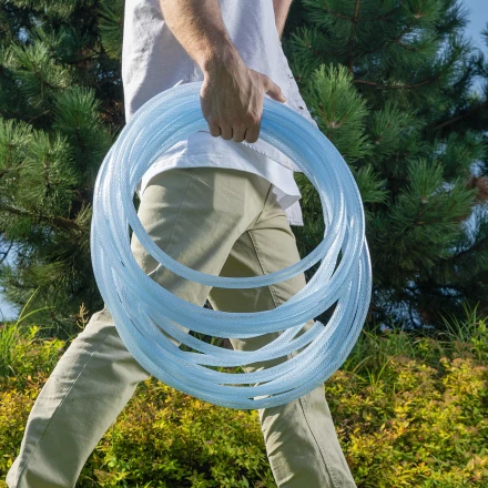 Шланг поливочный прозрачный армированный Palisad 3-х слойный, 1/2", 15 м, 67360 купить в Когалыме