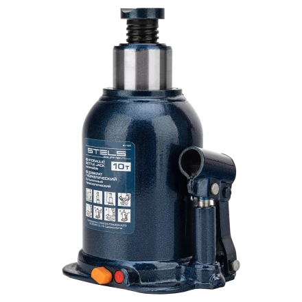 Домкрат гидравлический бутылочный телескопический Stels 51151, 10 т, подъем 180-430 мм купить в Когалыме