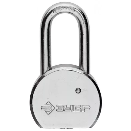 Замок навесной ЗУБР "серия 272" с удлинен закал дужкой, стальной корпус, 55мм 4-37272-55 купить в Когалыме