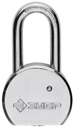 Замок навесной ЗУБР "серия 272" с удлинен закал дужкой, стальной корпус, 55мм 4-37272-55 купить в Когалыме