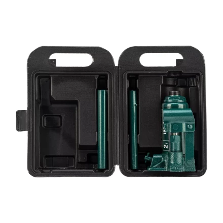 Домкрат гидравлический бутылочный Сибртех 50812, 2 т, 150-280 мм, в пласт. кейсе купить в Когалыме