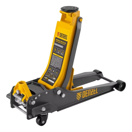 Домкрат гидравлический подкатной Denzel 51271, 3 т, 85-610 мм, быстрый подъем, низ. подхват, проф, SUV купить в Когалыме