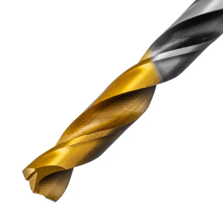 Сверло спиральное по металлу Denzel 6,5 x 93мм, Р6М5, Golden Tip, многогранная заточка, 718279 купить в Когалыме