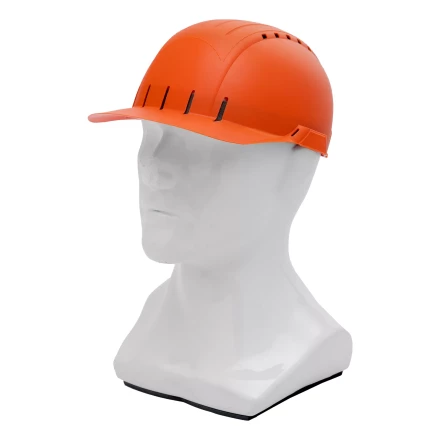 Каскетка защитная "Стиль", пластиковая, оранжевая Сибртех 89169 купить в Когалыме