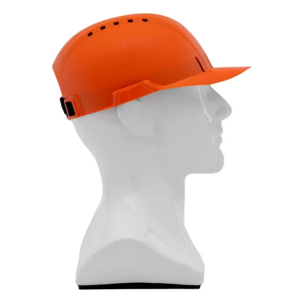 Каскетка защитная "Стиль", пластиковая, оранжевая Сибртех 89169 купить в Когалыме