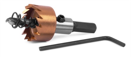 HSS-TiN коронка MESSER  20мм с центр. сверлом и толкающей пружиной для  лист. материала  до 2 мм ц/х купить в Когалыме