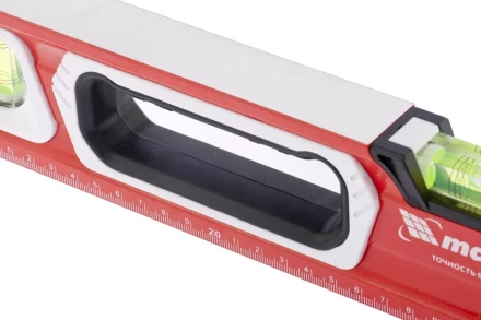 Уровень алюминиевый магнитный 600 мм с зеркальным глазком MATRIX 2 компонентные рукоятки артикул 34731 купить в Когалыме