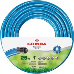 Шланг GRINDA CLASSIC поливочный, 15 атм., армированный, 3-х слойный, 1&quot;х25м 8-429001-1-25_z02