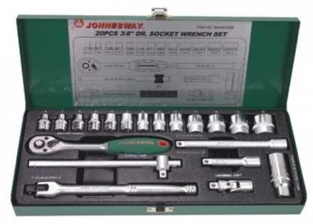 Набор головок торцевых 3/8&quot;DR 6-23мм 20предметов S04Н3120S Jonnesway 47201 купить в Когалыме