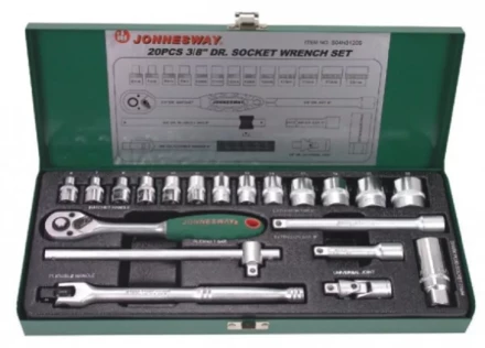 Набор головок торцевых 3/8"DR 6-23мм 20предметов S04Н3120S Jonnesway 47201 купить в Когалыме