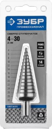 Сверла ступенчатые сталь Р6М5 серия ПРОФЕССИОНАЛ купить в Когалыме