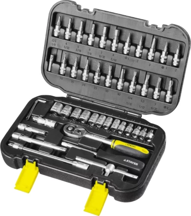 Набор слесарно-монтажного инструмента STAYER "MASTER", 46 предметов 27760-H46 купить в Когалыме
