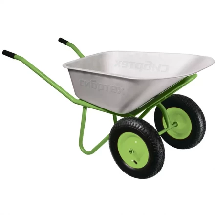 Тачка строительная двухколесная облегченная объем 90 л грузоподъемность 230кг СИБРТЕХ 689643 купить в Когалыме